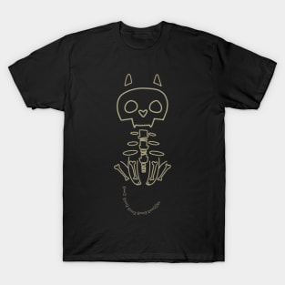 Skeleton kitty bones T-Shirt